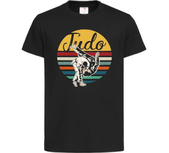 Детская футболка Дзюдо Judo Черный фото