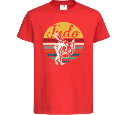 Детская футболка Дзюдо Judo Красный фото