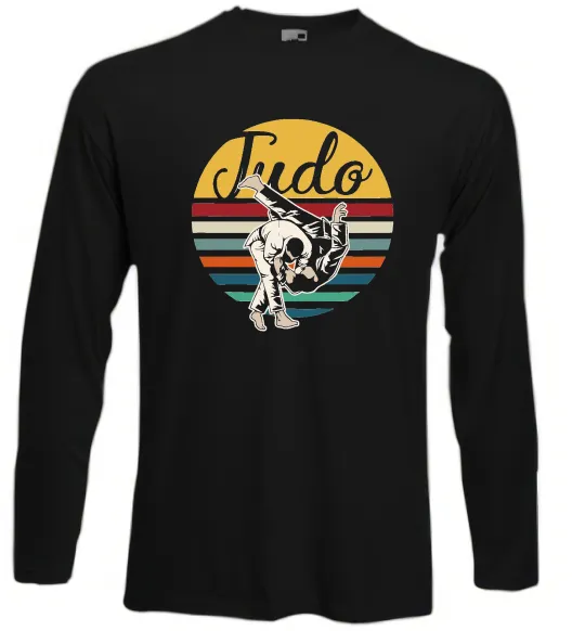 Лонгслив Дзюдо Judo Черный фото