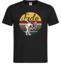 Мужская футболка Дзюдо Judo Черный фото