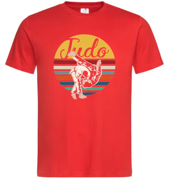 Мужская футболка Дзюдо Judo Красный фото
