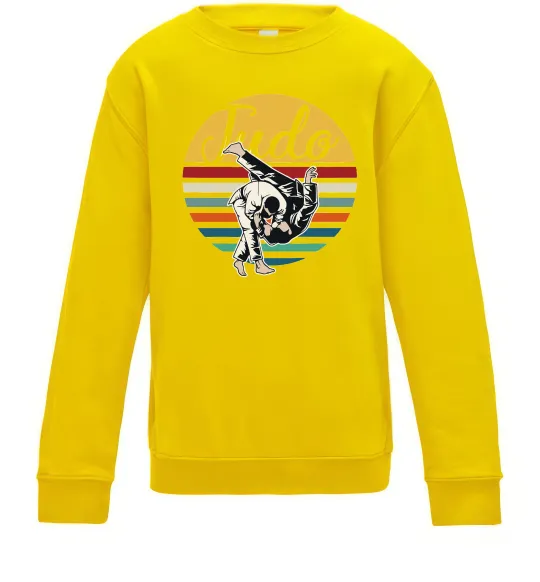 Детский Свитшот Дзюдо Judo Солнечно желтый фото