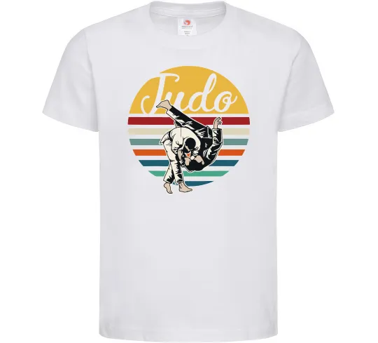 Детская футболка Дзюдо Judo Белый фото