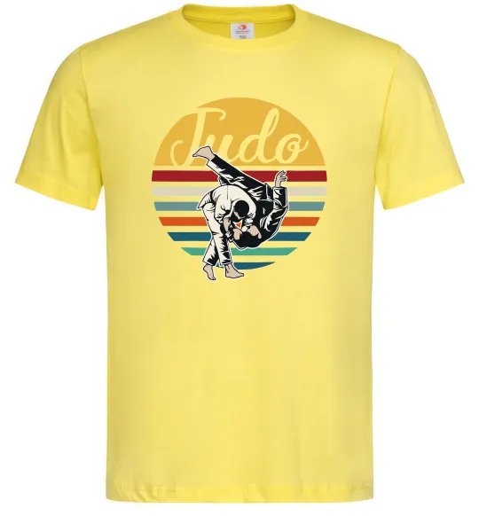 Мужская футболка Дзюдо Judo Лимонный фото
