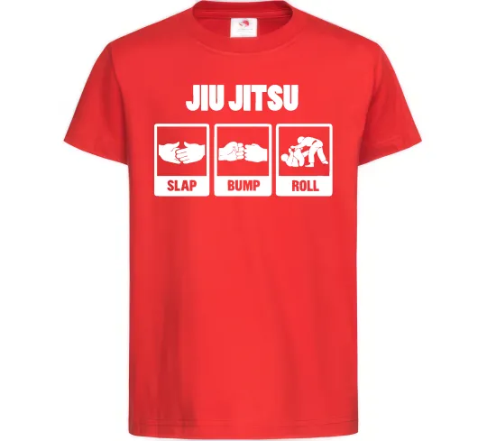 Дитяча футболка Jiu Jitsu Червоний фото