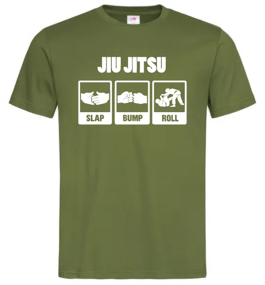 Чоловіча футболка Jiu Jitsu Оливковий фото