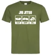 Чоловіча футболка Jiu Jitsu Оливковий фото