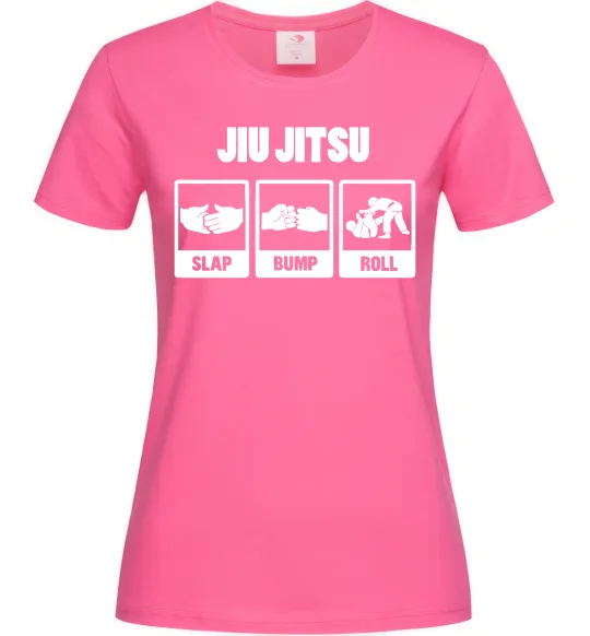 Жіноча футболка Jiu Jitsu Яскраво-рожевий фото