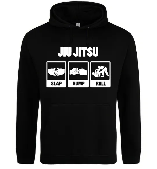 Чоловіча толстовка (худі) Jiu Jitsu Чорний фото