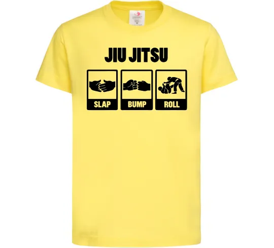 Дитяча футболка Jiu Jitsu Лимонний фото