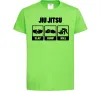 Дитяча футболка Jiu Jitsu Лаймовий фото