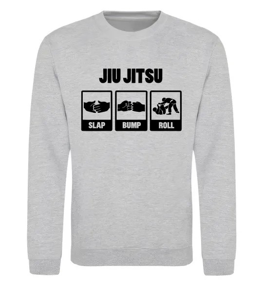 Свитшот Jiu Jitsu Серый меланж фото