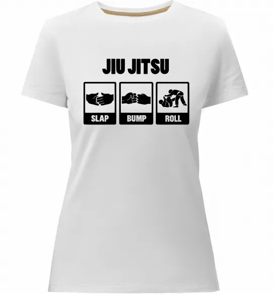 Жіноча преміум футболка Jiu Jitsu Білий фото