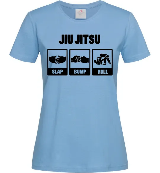 Жіноча футболка Jiu Jitsu Блакитний фото
