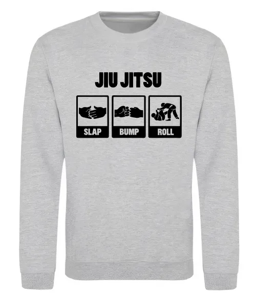 Світшот Jiu Jitsu Сірий меланж фото