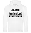 Чоловіча толстовка (худі) Jiu Jitsu Білий фото