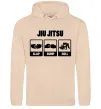 Чоловіча толстовка (худі) Jiu Jitsu Пісочний фото