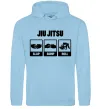 Чоловіча толстовка (худі) Jiu Jitsu Блакитний фото