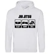 Жіноча толстовка (худі) Jiu Jitsu Сірий меланж фото