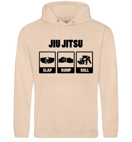 Жіноча толстовка (худі) Jiu Jitsu Пісочний фото
