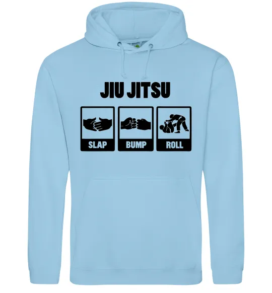 Жіноча толстовка (худі) Jiu Jitsu Блакитний фото