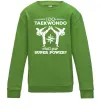 Детский Свитшот I do taekwondo Лаймовый фото