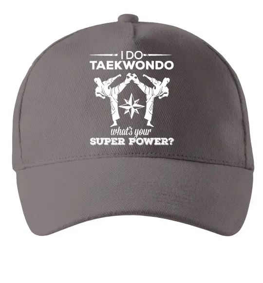 Кепка I do taekwondo Серый фото
