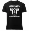 Мужская премиум футболка I do taekwondo Черный фото