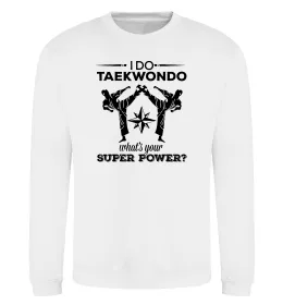 Свитшот I do taekwondo Белый фото