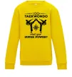 Детский Свитшот I do taekwondo Солнечно желтый фото