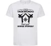 Детская футболка I do taekwondo Белый фото
