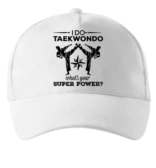 Кепка I do taekwondo Белый фото