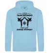 Женская толстовка (худи) I do taekwondo Голубой фото