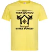Мужская футболка I do taekwondo Лимонный фото