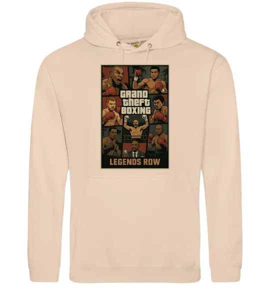 Мужская толстовка (худи) Grand Theft boxing Песочный фото