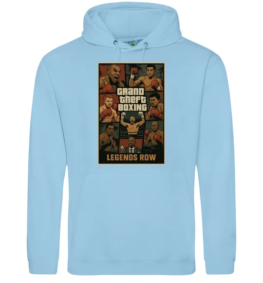 Женская толстовка (худи) Grand Theft boxing Голубой фото