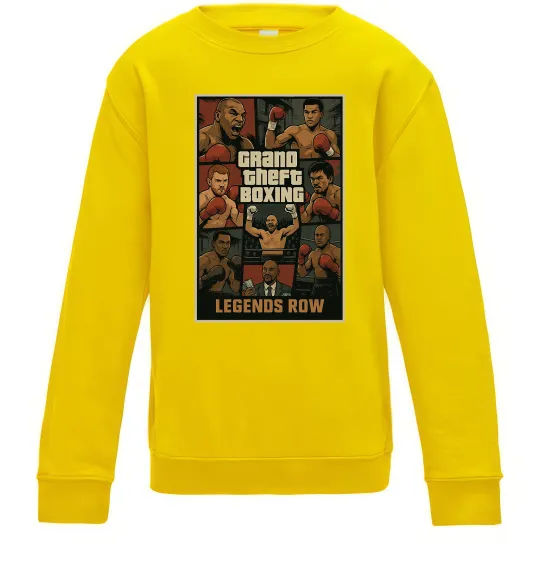 Детский Свитшот Grand Theft boxing Солнечно желтый фото
