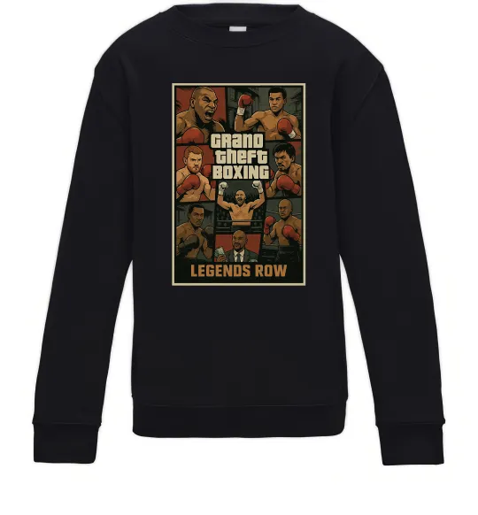 Детский Свитшот Grand Theft boxing Черный фото