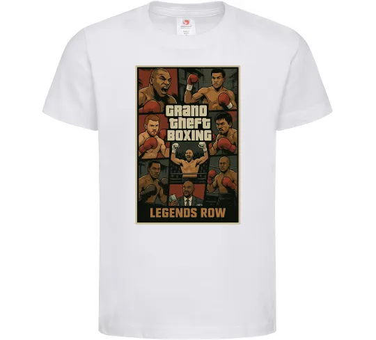 Детская футболка Grand Theft boxing Белый фото