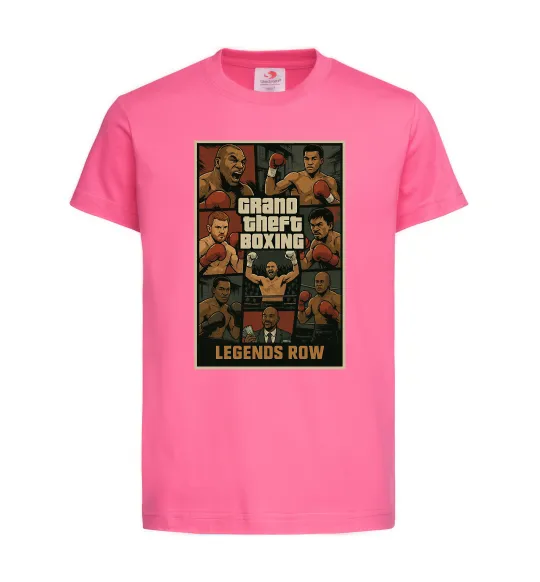Детская футболка Grand Theft boxing Ярко-розовый фото