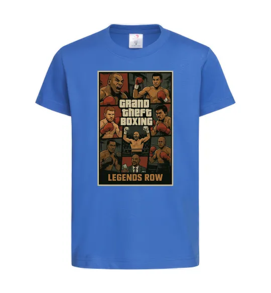 Детская футболка Grand Theft boxing Ярко-синий фото