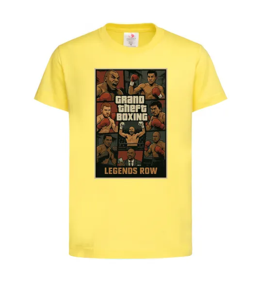 Детская футболка Grand Theft boxing Лимонный фото
