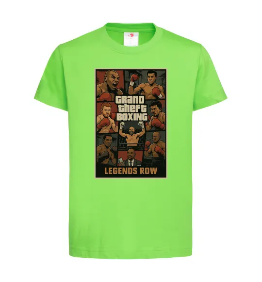 Детская футболка Grand Theft boxing Лаймовый фото