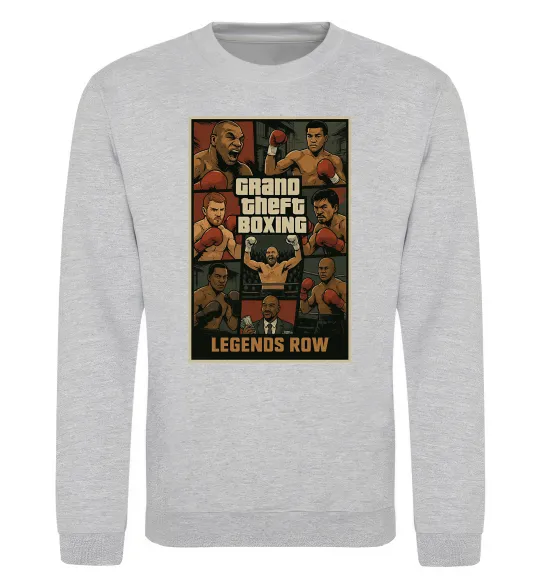 Світшот Grand Theft boxing Сірий меланж фото
