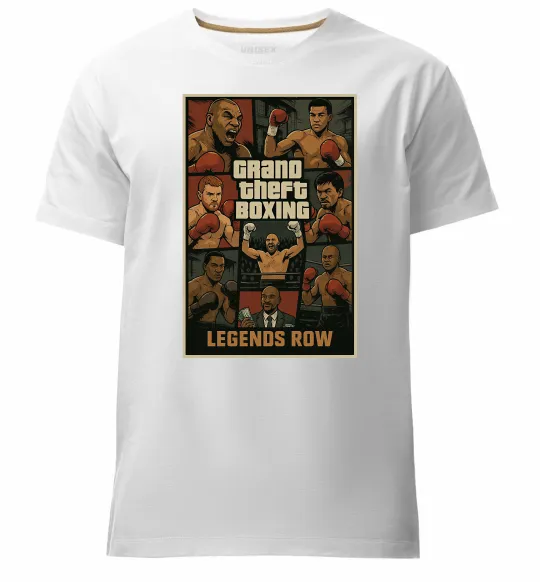 Мужская премиум футболка Grand Theft boxing Белый фото