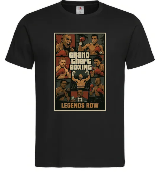 Мужская футболка Grand Theft boxing Черный фото