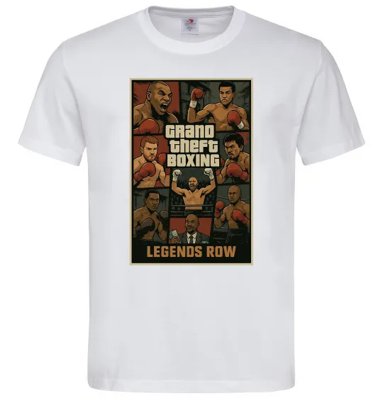 Мужская футболка Grand Theft boxing Белый фото