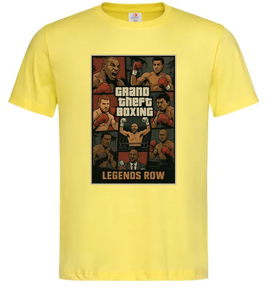 Мужская футболка Grand Theft boxing Лимонный фото