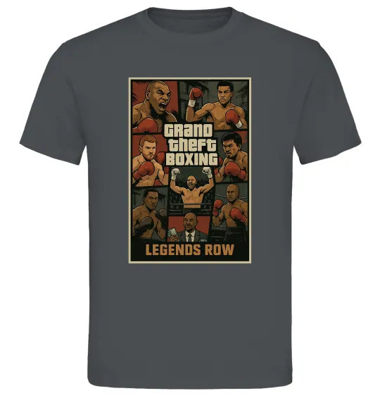 Мужская футболка Grand Theft boxing Графит фото