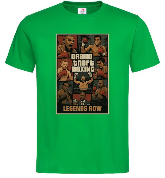 Мужская футболка Grand Theft boxing Зеленый фото